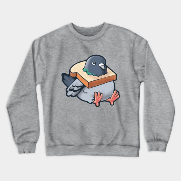 Hungry Pigeon Crewneck Sweatshirt by Studio Marimo